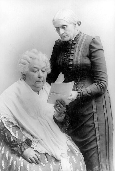 Gavin Masterson shares how he first learned of Elizabeth Cady Stanton from his courses with Dr. Iversen. Stanton (seated) is pictured with Susan B. Anthony.
